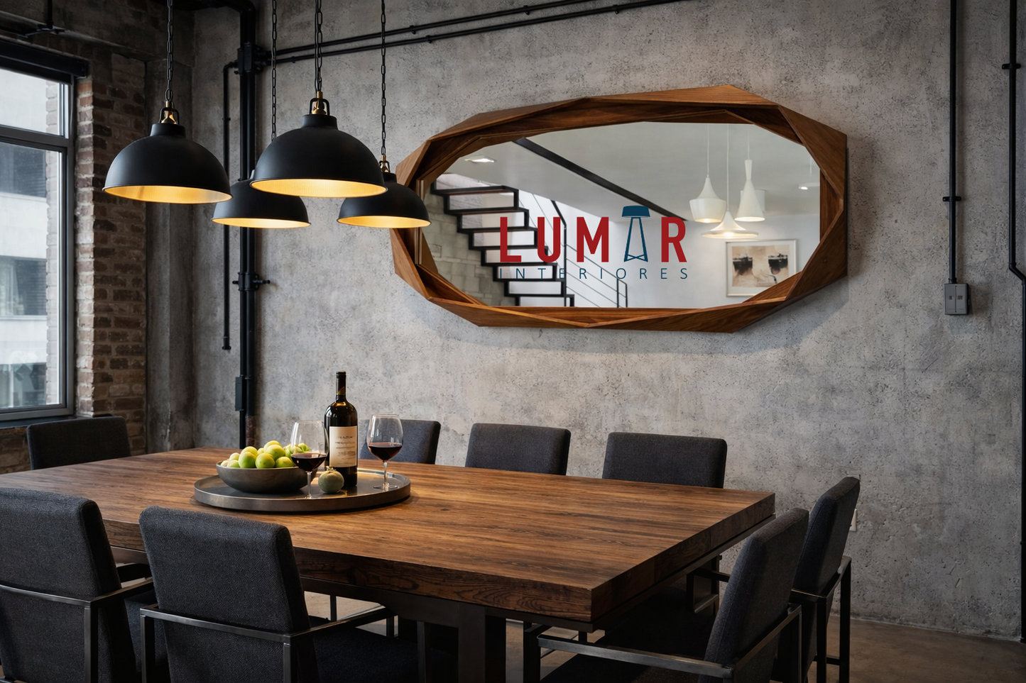 Espejo Cuerpo Completo Parota Para Comedor o Recámara Querétaro